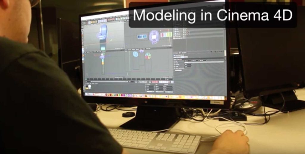 Screenshot of modeling B roll video